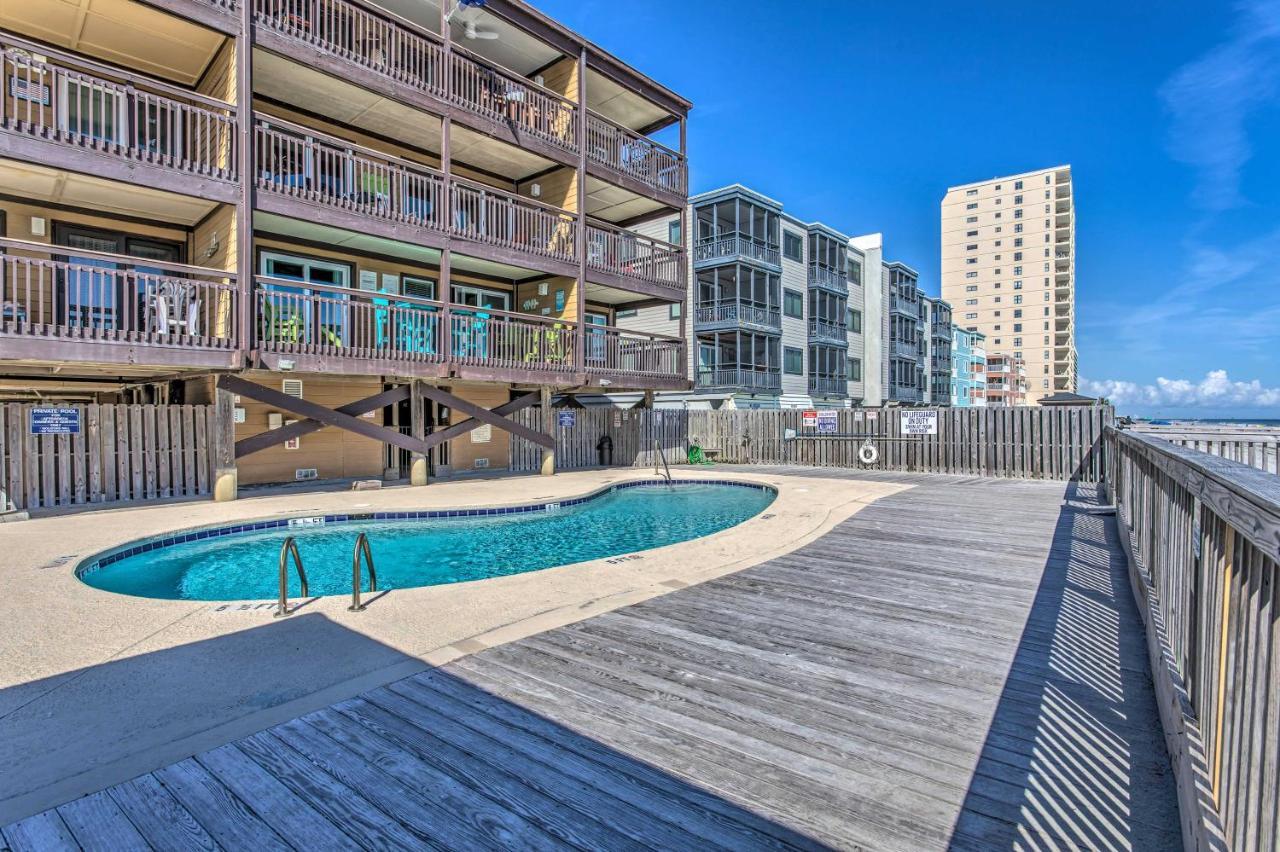 מירטל ביץ' Beach Lovers Haven Oceanfront Condo With Pool! מראה חיצוני תמונה
